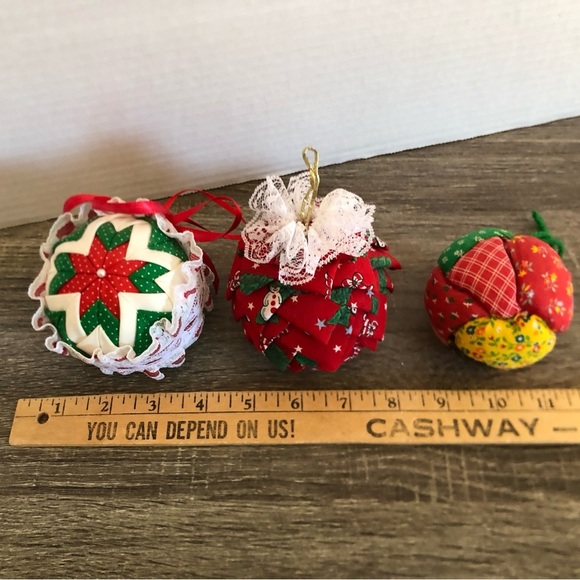 Vtg Handmade Fabric Ornaments - Picture 8 of 8